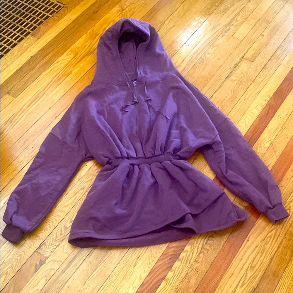 Popflex Purple Hooded Tunic Sweatshirt